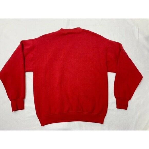 Vintage Mickey Mouse Red Black Sweatshirt Disney Large - Picture 2 of 9